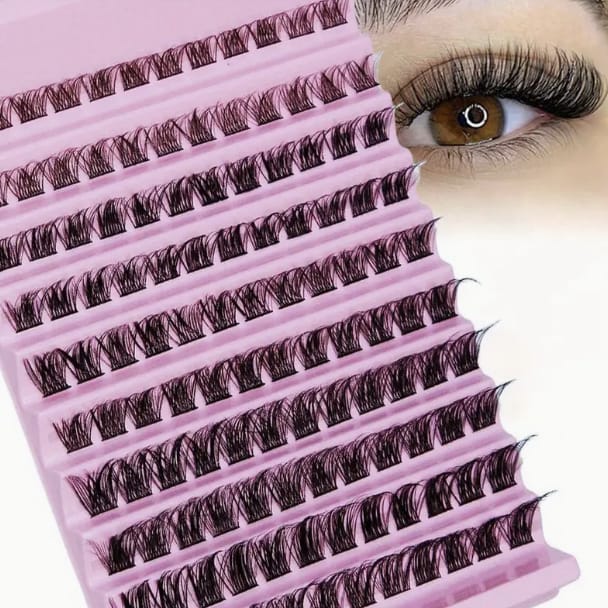 Lash Cluster Lashes 8-16mm Wispy Individual Lashes Natural Look Lashes D Curl Fluffy Cluster Lashes DIY Eyelash Extension 120pcs product thumbnail 2