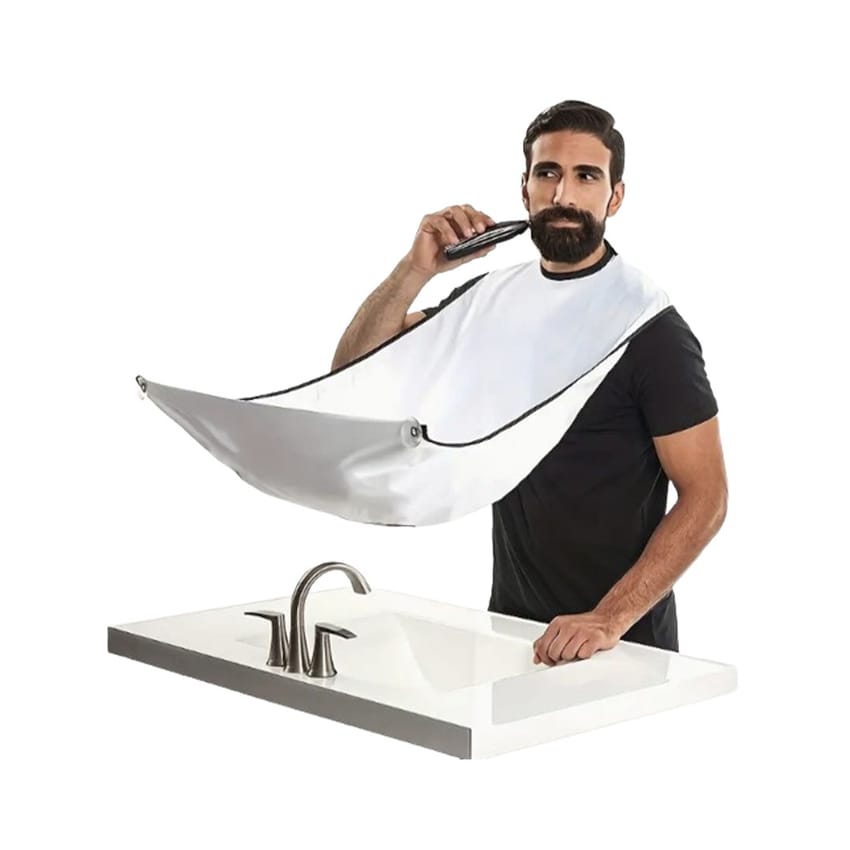 Beard Shave Apron Bib Beard Shaving Apron Bathroom Supplies | tools | men | shavers | bath | hair-tools | shaving