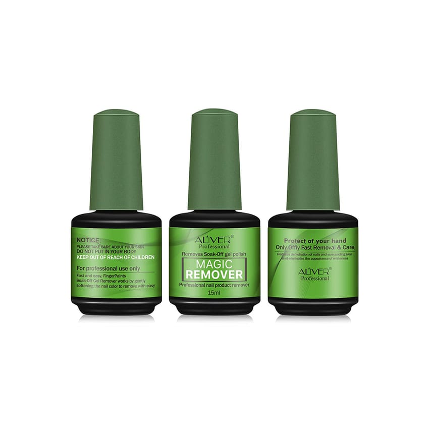 Gel Nail Polish Remover 1pcs Magic Remover Gel Nail Polish, Quickly Soak Off Nail Gel Polish Remover 15ml