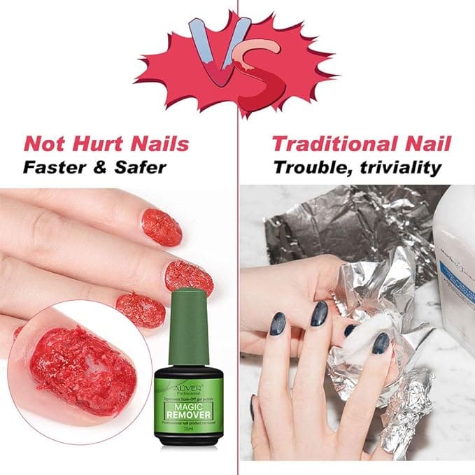 Gel Nail Polish Remover 1pcs Magic Remover Gel Nail Polish, Quickly Soak Off Nail Gel Polish Remover 15ml product thumbnail 2