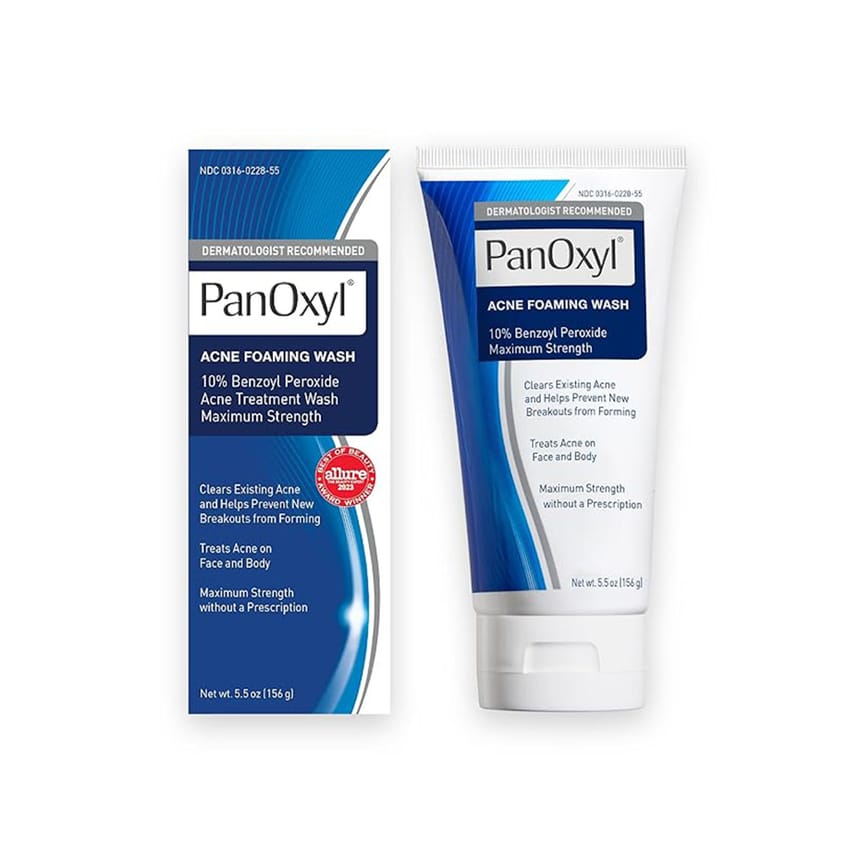 PanOxyl Acne Foaming Wash Benzoyl Peroxide 10 Maximum Streng | skin-treatment | acne | skin-care | panoxyl | d5%