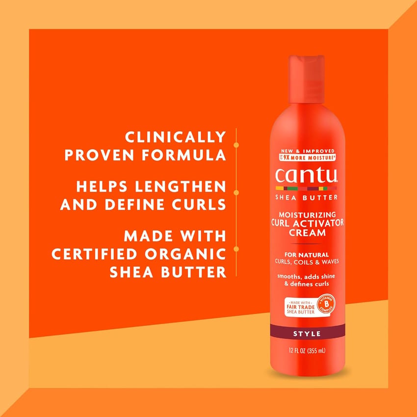 Cantu Moisturizing Curl Activator Cream with Shea Butter for Natural Hair 355ml product thumbnail 2