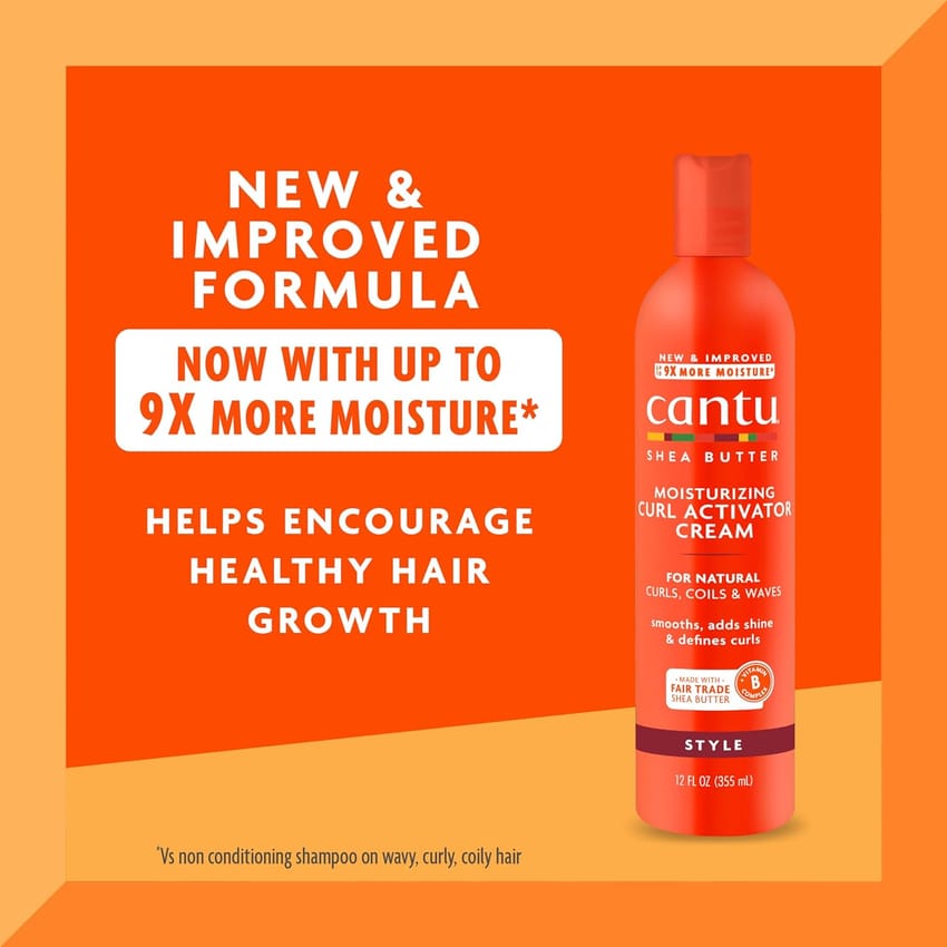 Cantu Moisturizing Curl Activator Cream with Shea Butter for Natural Hair 355ml product thumbnail 3
