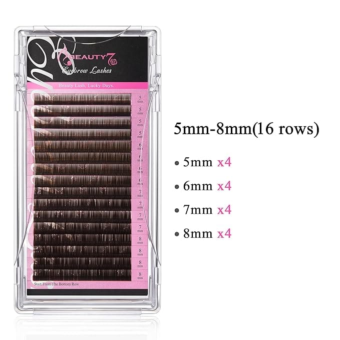 Brown Eyebrow Extensions Matte Individual Eyebrow False Lash | tools | eyebrow
