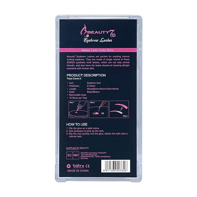 Brown Eyebrow Extensions Matte Individual Eyebrow False Lash | tools | eyebrow