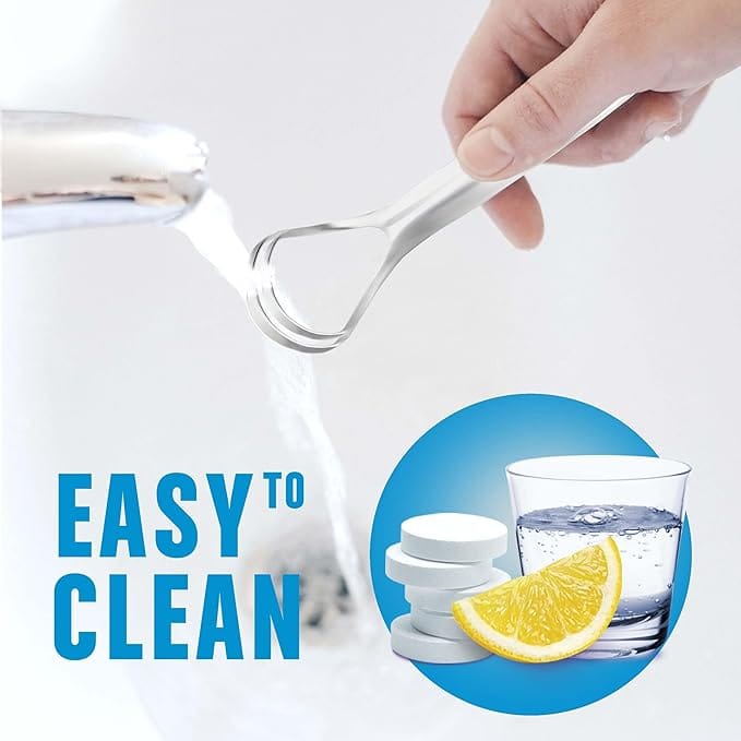 Tongue Scraper for Adults Reduce Bad Breath Stainless Steel Tongue Cleaners 100 Metal Tongue Scraper with Case Fresh Breath Tongue Cleaner Oral product thumbnail 3
