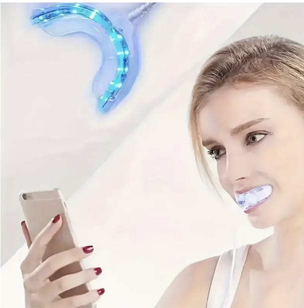 Teeth Whitening Accelerator Light, 16x Powerful Blue LED Light Mouth Tray, Teeth Whitening Machine for Home Use, Connected with USB-C Teeth Whitener Light Gum Tray product thumbnail 4