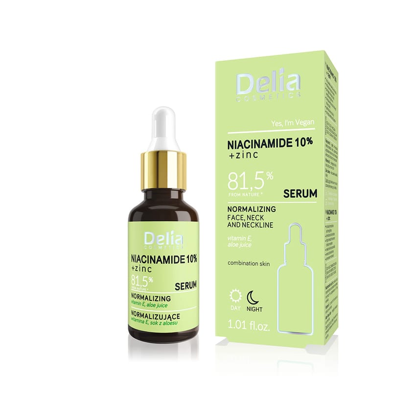 Delia Cosmetics - مصل التطبيع - النياسيناميد 10 الزنك - البش | skin-treatment | face-cream | face-moisture | skin-care | delia