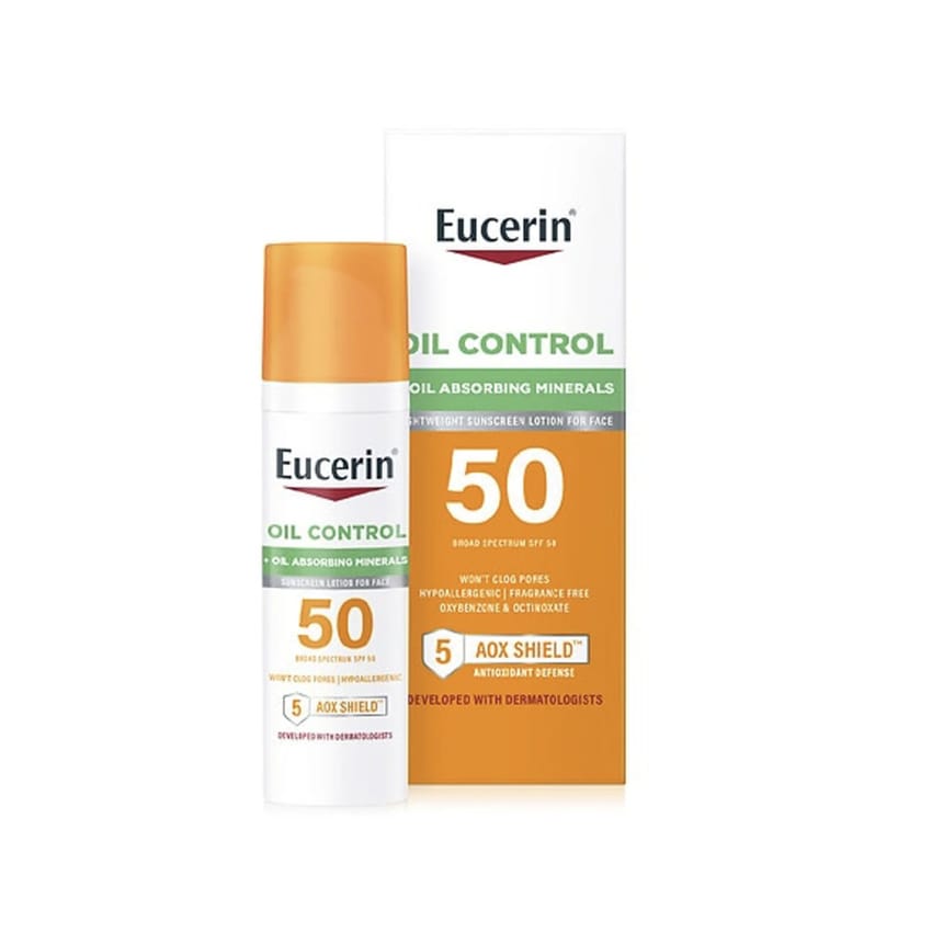 EUCERIN Oil Control Lightweight Sunscreen Lotion for Face SPF 50