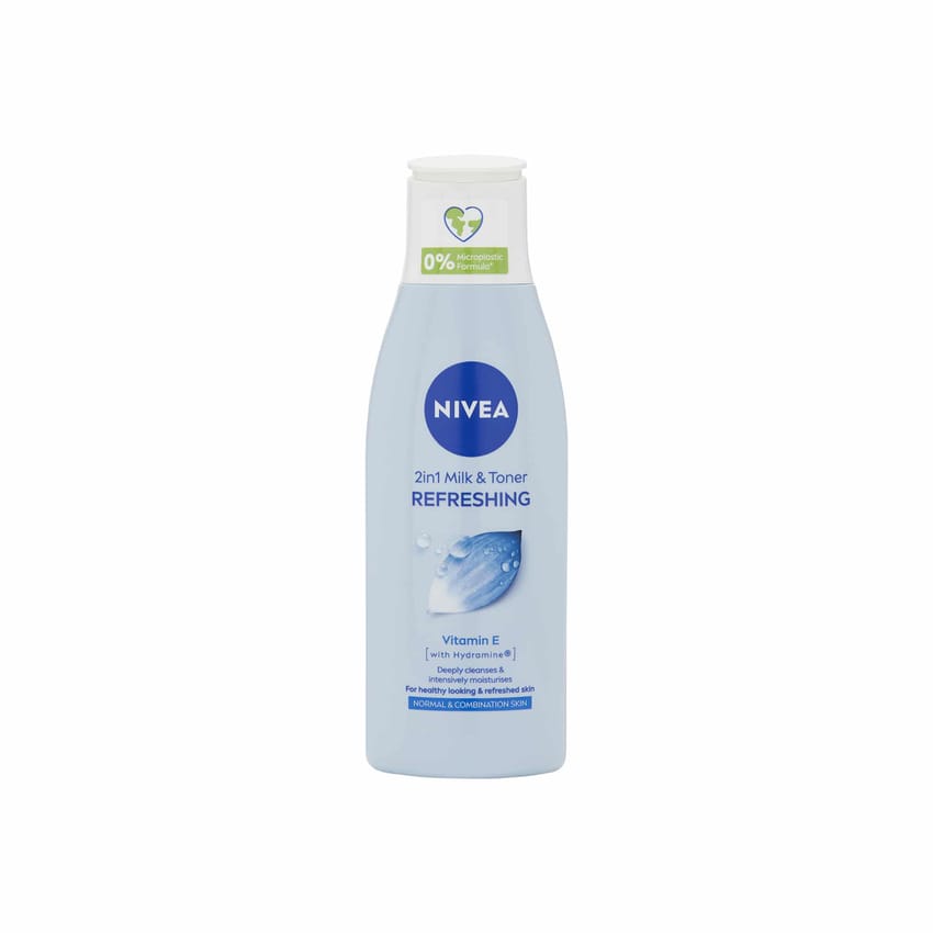 تونر وحليب منعش 2 في 1 من نيفيا (200 مل)، منظف للوجه مع فيتا | face-cream | body-cream | makeup-remover | body-care | skin-care | nivea