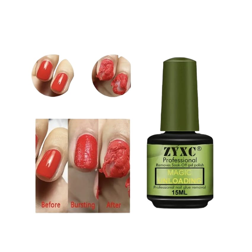Gel Nail Polish Remover ZYXC Remover Gel Nail Polish, Quickly Soak Off Nail Gel Polish Remover 15ml
