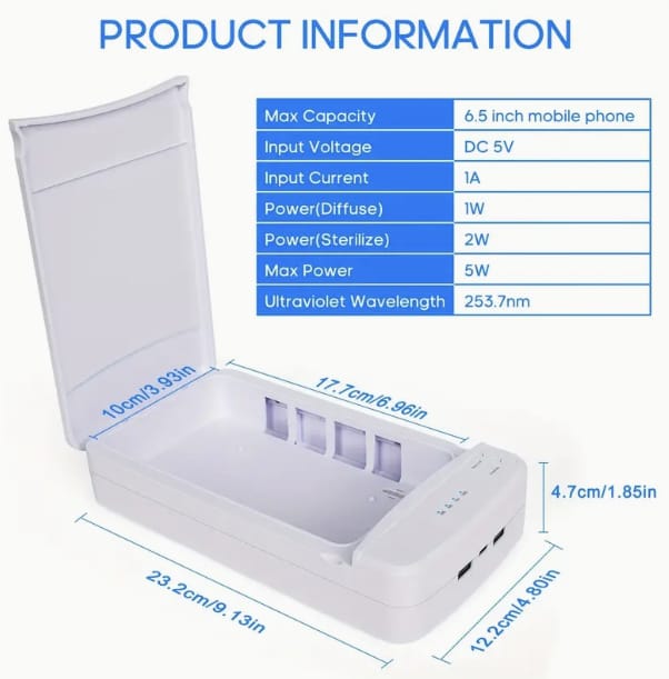 Portable Nail Tool Sterilizer with Blue Light USB - Perfect for Home Manicure & Salon Supplies! product thumbnail 4