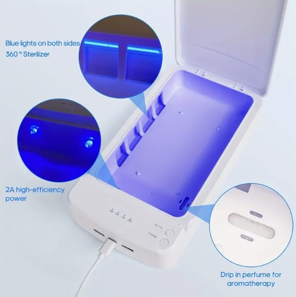 Portable Nail Tool Sterilizer with Blue Light USB - Perfect for Home Manicure & Salon Supplies! product thumbnail 2