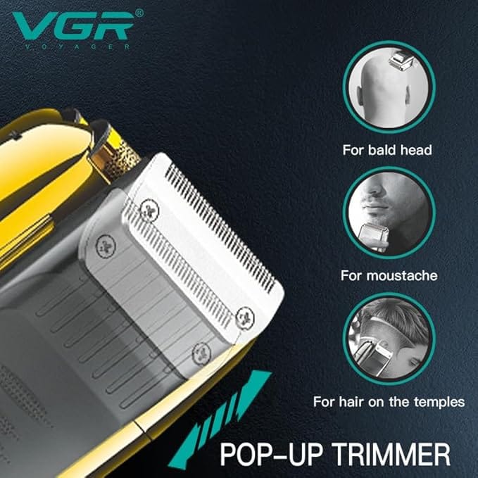 VGR V-332 ماكينة حلاقة فاخرة لاسلكية قابلة لإعادة الشحن للرج | electronics | men | shavers | vgr | shaving