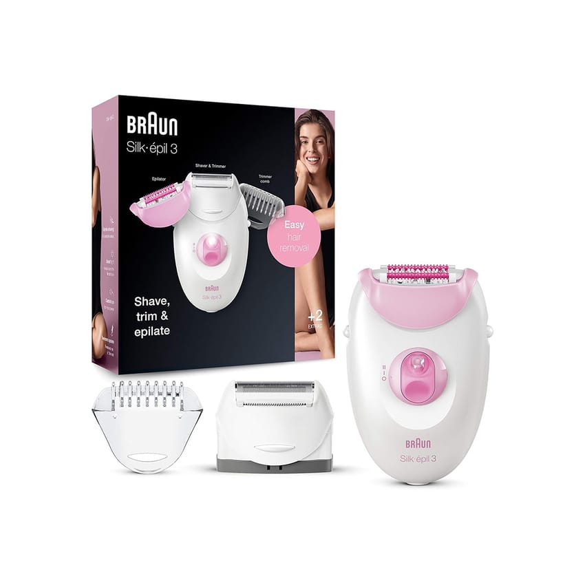 Braun Silk Epil 3 Epilator 3 with 3 Head