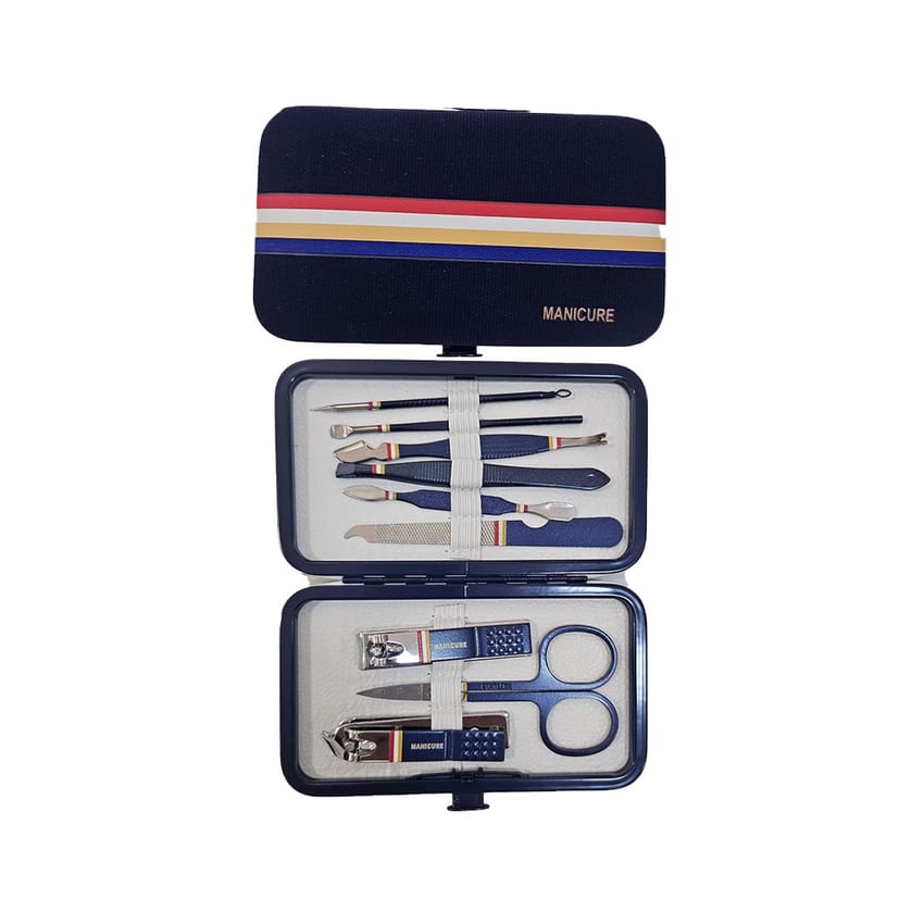 مجموعة مانيكير 9 في 1 مجموعة قلامة أظافر من الفولاذ المقاوم | tools | nail-tools | nail-care