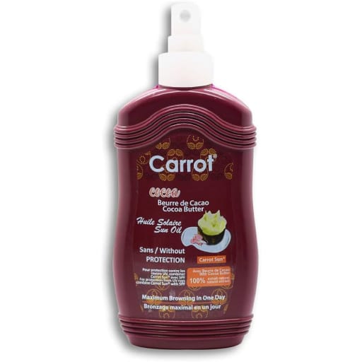 Carrot Cocoa Butter Spray Tan Oil 200ml | sun-care | tanning | carrot