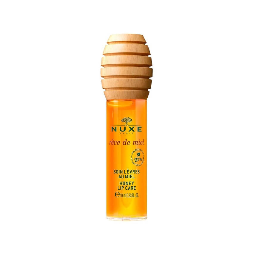 زيت الشفاه بالعسل NUXE Rêve de Miel - لمسة نهائية لامعة للغا | lip-care | skin-care | lip-balm