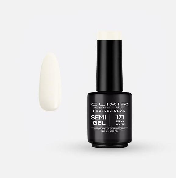 Elixir Professional Semigel 15ml 171 (Milky White) | nail-extensions | nail-gel | gel-color | nail-care | elixir