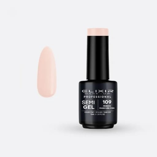Elixir Make Up Semigel Color Coat Soak Off 109 French Manicu | nail-extensions | nail-gel | gel-color | nail-care | elixir