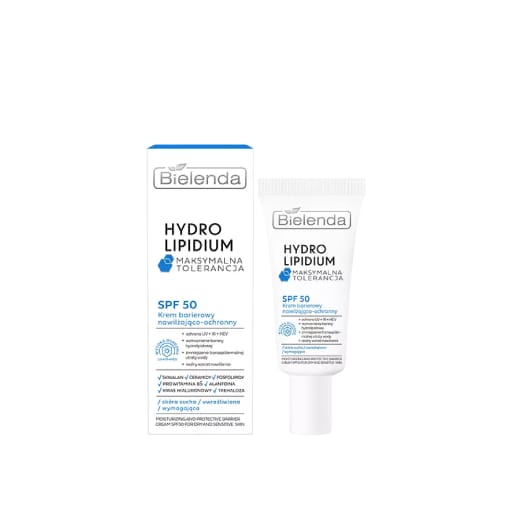 Bielenda HYDRO LIPIDIUM MAXIMUM TOLERANCE Moisturizing and protective barrier cream SPF50 30ml
