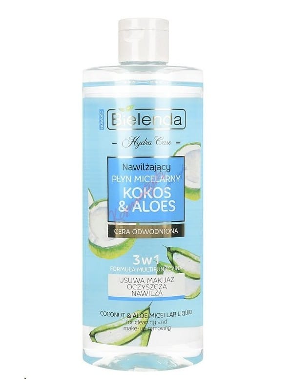 Bielenda Hydra Care Micellar Water Moisturizing Coconut and Aloe Vera 3in1 500 ml