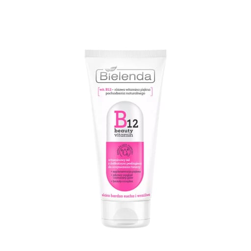 غسول الوجه بيليندا ب12 بيوتي فيتامين 150 جم، جل وتقشير لطيف | face-wash | peeling | bielenda
