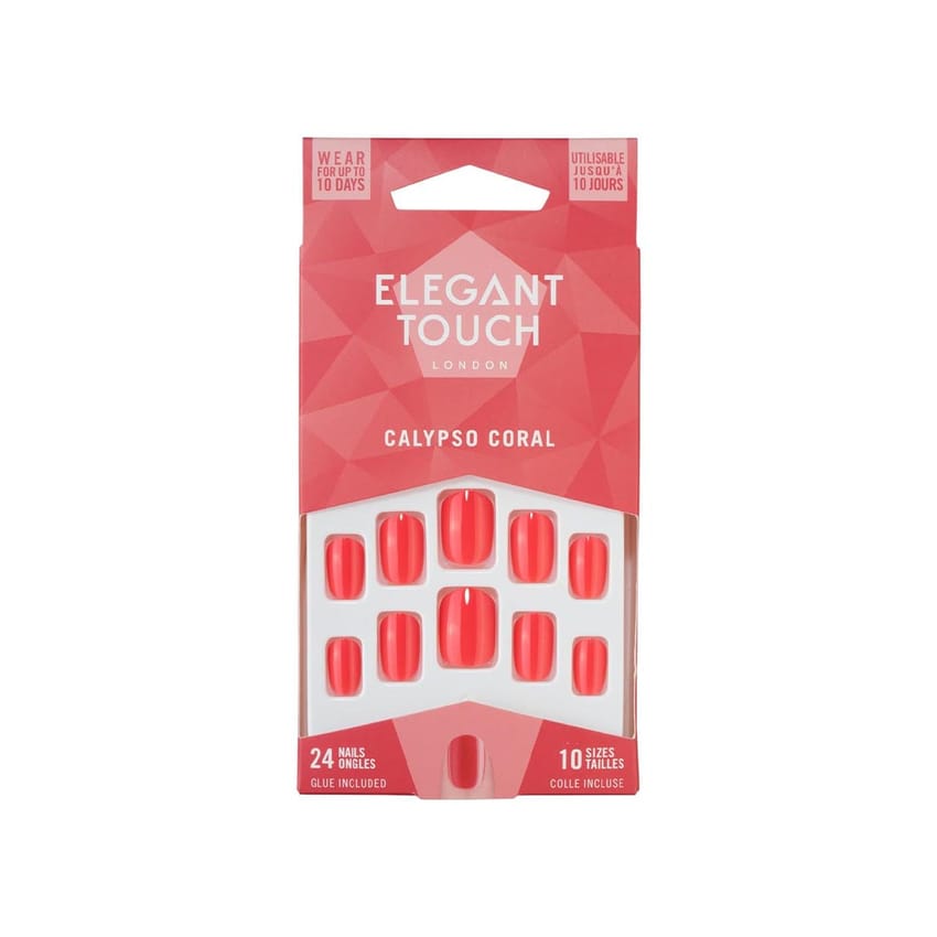 Elegant Touch Core Colour Calypso Coral 24 Pieces 10 Sizes