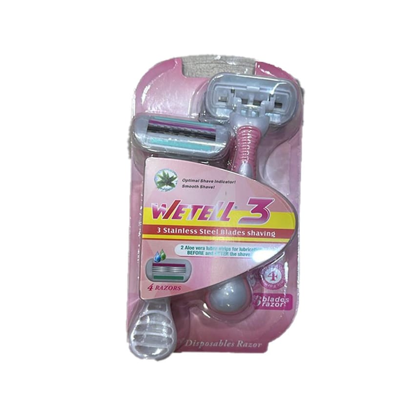 WETELL Women Razor Disposable 3 Stainless Steel Blades Shavi | hair-removal-epilation | epilation-devices | blade | razor