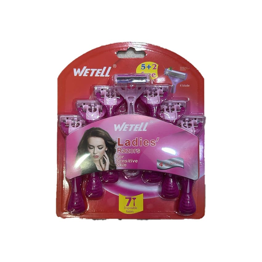 مجموعة شفرات حلاقة WETELL للسيدات - 7 شفرات للاستخدام الواحد | hair-removal-epilation | epilation-devices | blade | razor
