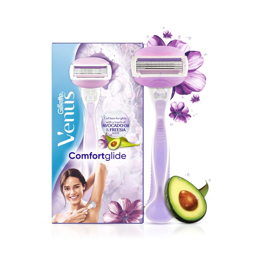 ماكينة حلاقة جيليت فينوس كومفورت جلايد لإزالة الشعر للنساء ب | hair-removal-epilation | tools | blade | venus