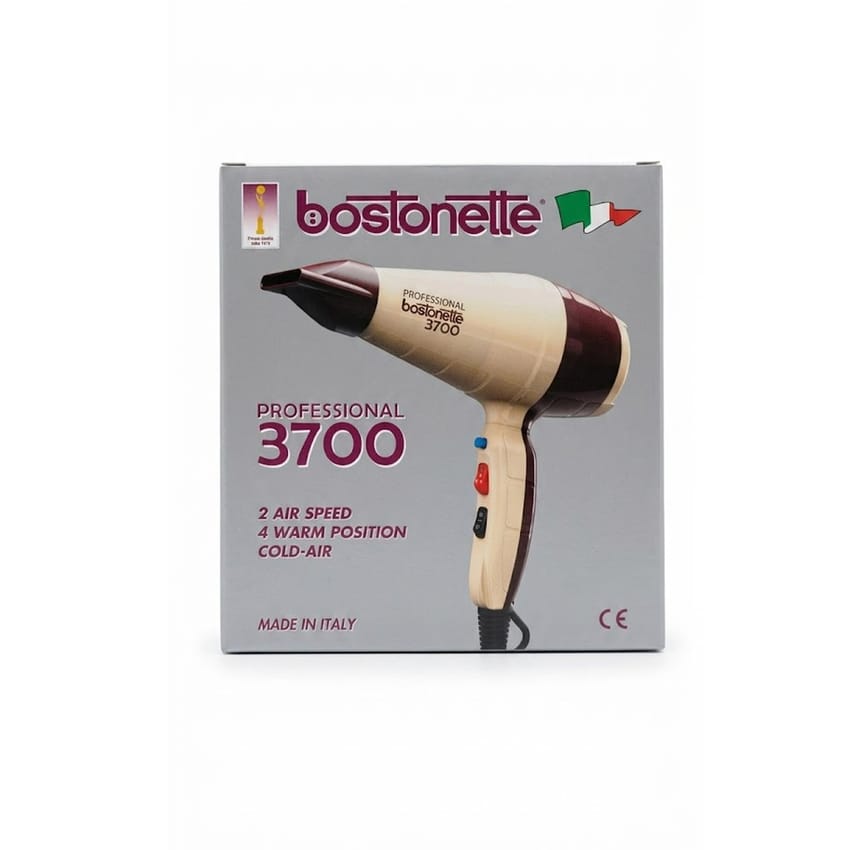 Bostonette Hair Dryer 3700 NEW Higher Power 2 Speed 4 Warm Position Made in Italy Professional Salon product thumbnail 2