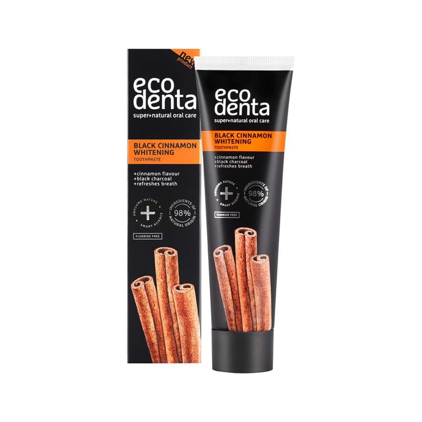Ecodenta Black Cinnamon Teeth Whitening Toothpaste Black Cin | oral-care | toothpaste | ecodenta