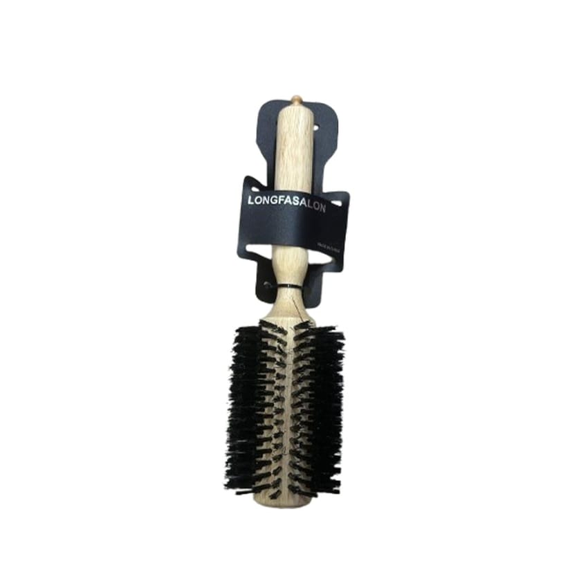 Round Hair Brush, For Women and Men, For All Hair Types, Natural and Soft Hair Brush 6 cm
