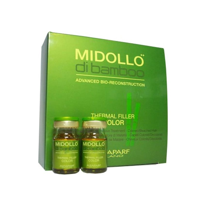 حشو حراري Alfaparf Midollo Di Bamboo باللون الذهبي (6 قوارير | hair-treatment | hair-care | alfaparf