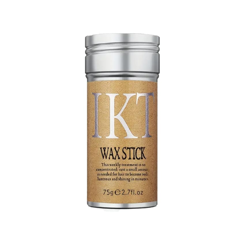 IKT Hair Wax Stick - Non-Greasy, Strong Hold for Smooth Edges & Flyaways, Metal Tube 75g