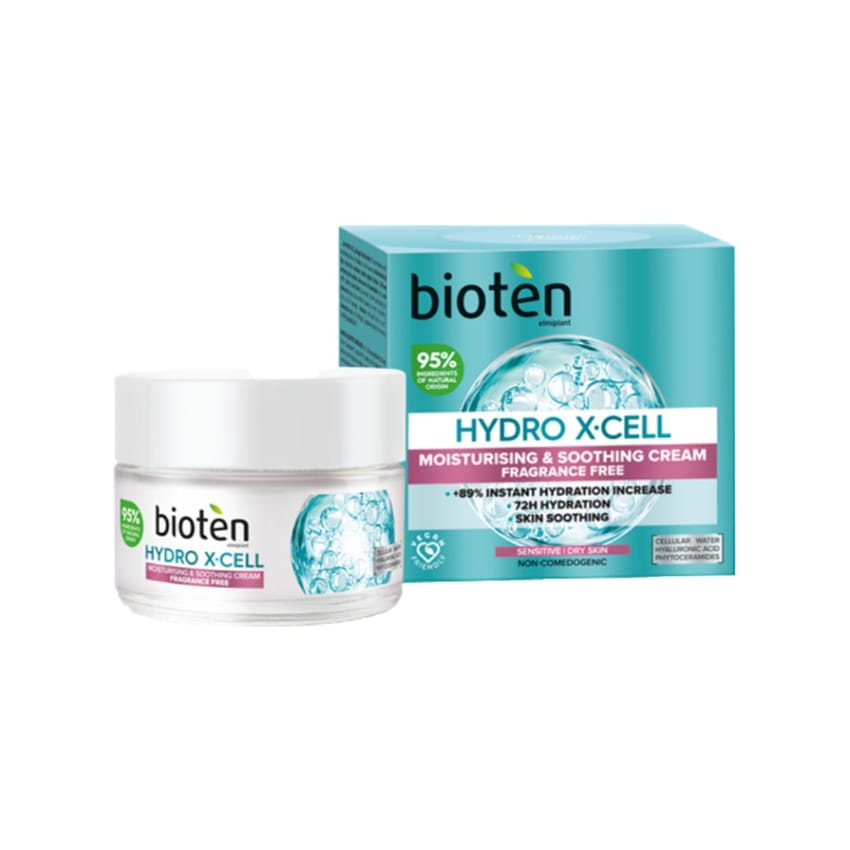 Bioten Hydro X-Cell Face Moisturizing & Soothing Cream Fragrances Free 50 Ml