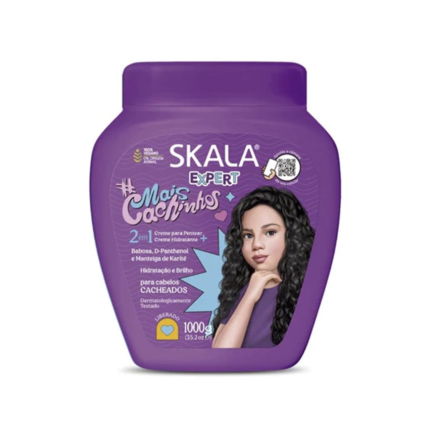 SKALA Skala - Linha Expert - Creme de Tratamento Mais Cachinhos 1000 Gr - (Expert Collection - More Curls for Kids 2 in 1 Treatment Cream