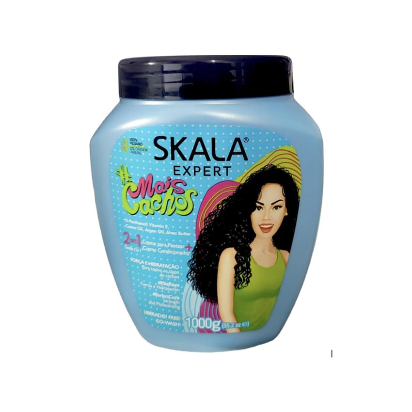 New SKALA Expert Mais Cachos for type 3ABC hair - 2 IN 1 Conditioner Treatment Cream and Styling Cream 1000ml