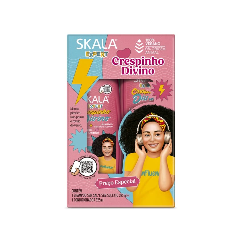 Skala Expert Crespinho Divino Shampoo Conditioner Kit 325ml + 325ml