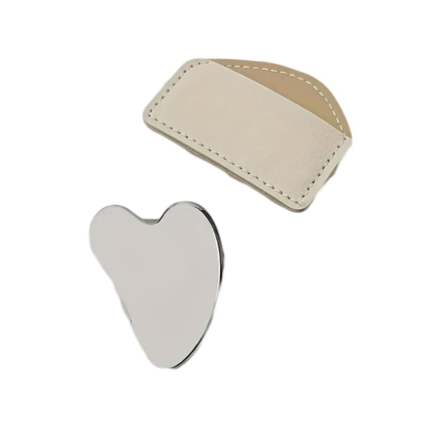 Stainless Steel Gua Sha Facial Tool - No Battery, Fragrance Free, Suitable For Face & Body Care, Relieves Muscle Tension, Gifts