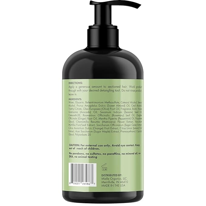 Mielle Organics Rosemary Mint Strengthening Leave-In Conditioner, Supports Hair Strength, Smooth Conditioner for Dry and Crinkled Hair, Weightless Hair Treatment 355ml product thumbnail 2