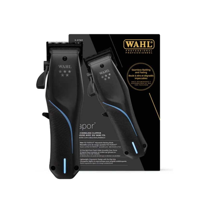 Wahl Professional 5 Star Vapor Clipper Corded and Cordless Operation F32 Adjustable Balding Blade Adaptable Speed