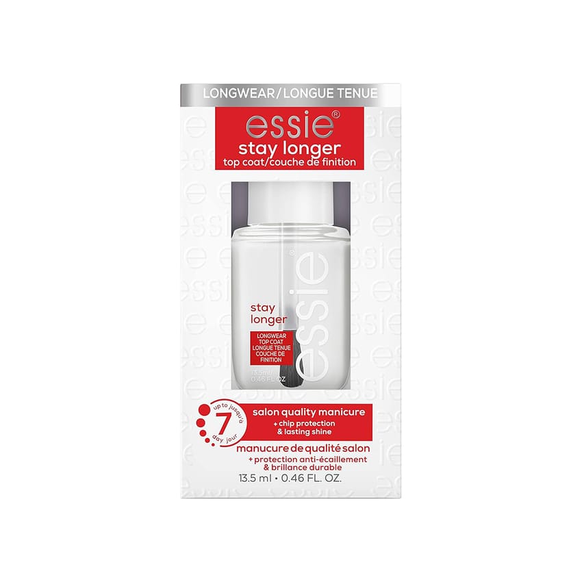 Essie Nail Care, Salon-Quality Longwear Top Coat, 8-Free Veg | nail-polish | nail-gel | nail-care | essie | d5%