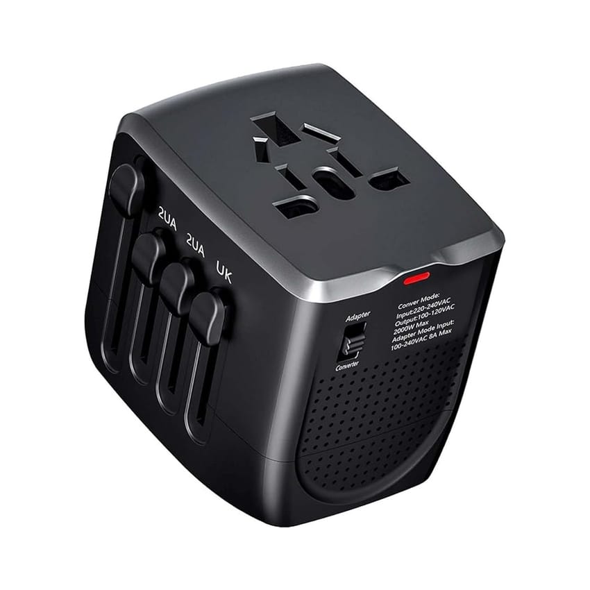 Travel Converter Adapter Voltage Converter That Steps Down 230 Volts to 120 Volts for use in Over 200 Countries,Including The U.S., U.K., Europe, and Australia