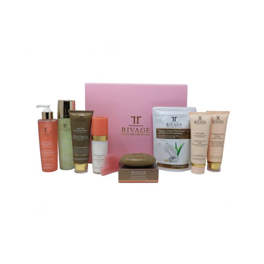 مجموعة هدايا ريفاج GLOW WITH LOVE | skin-treatment | skin-lotion | body-care | dead-sea | skin-care | rivage