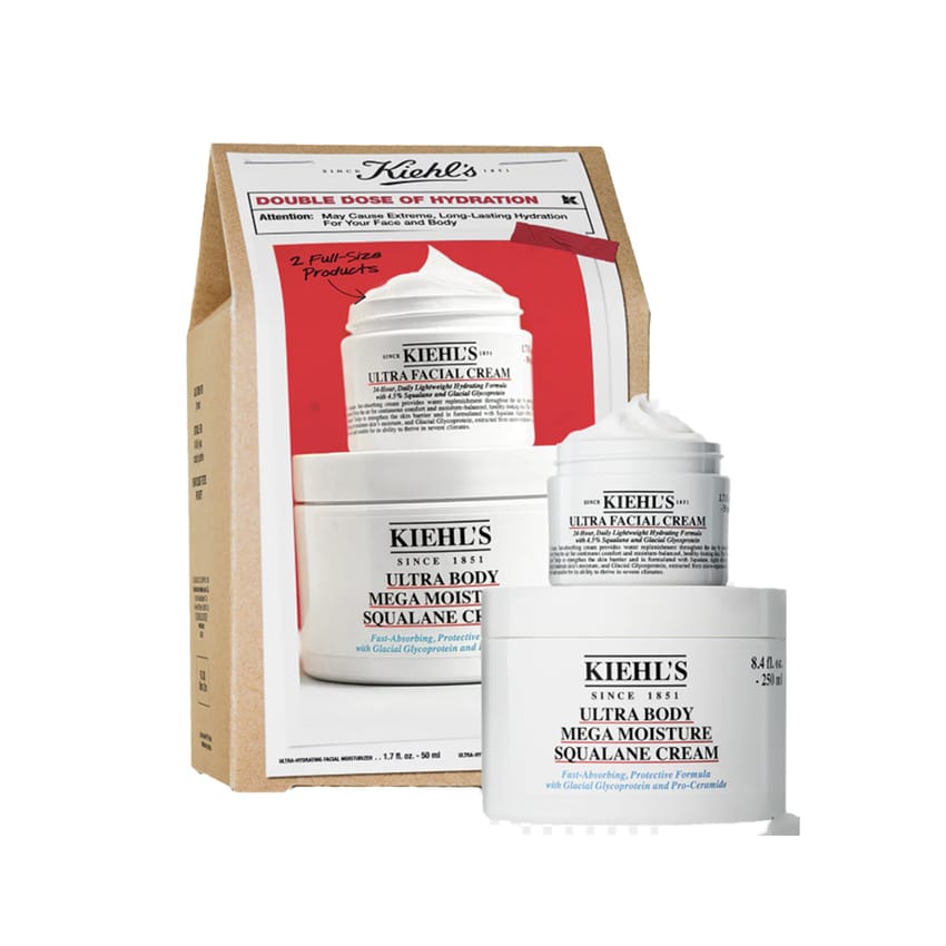 Kiehl's Double Dose Of Hydration Gift Set For Face & Body 250ml And 50Ml