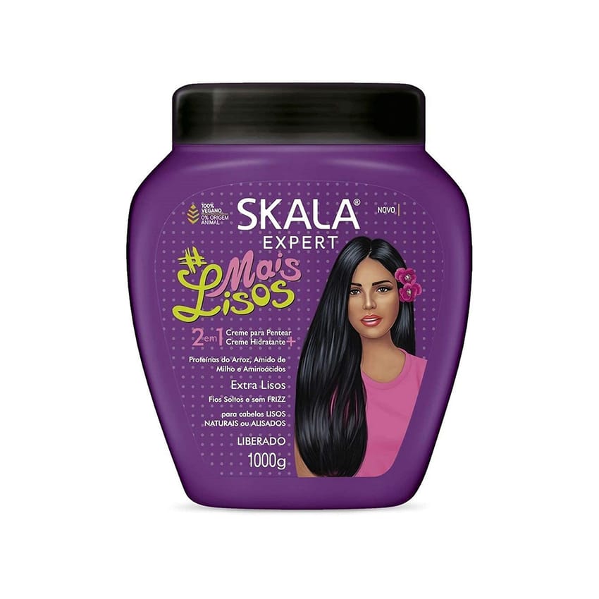 SKALA Mais Lisos Hair Cream: Vitamin E, D-Panthenol, Rice Protein 1000Ml