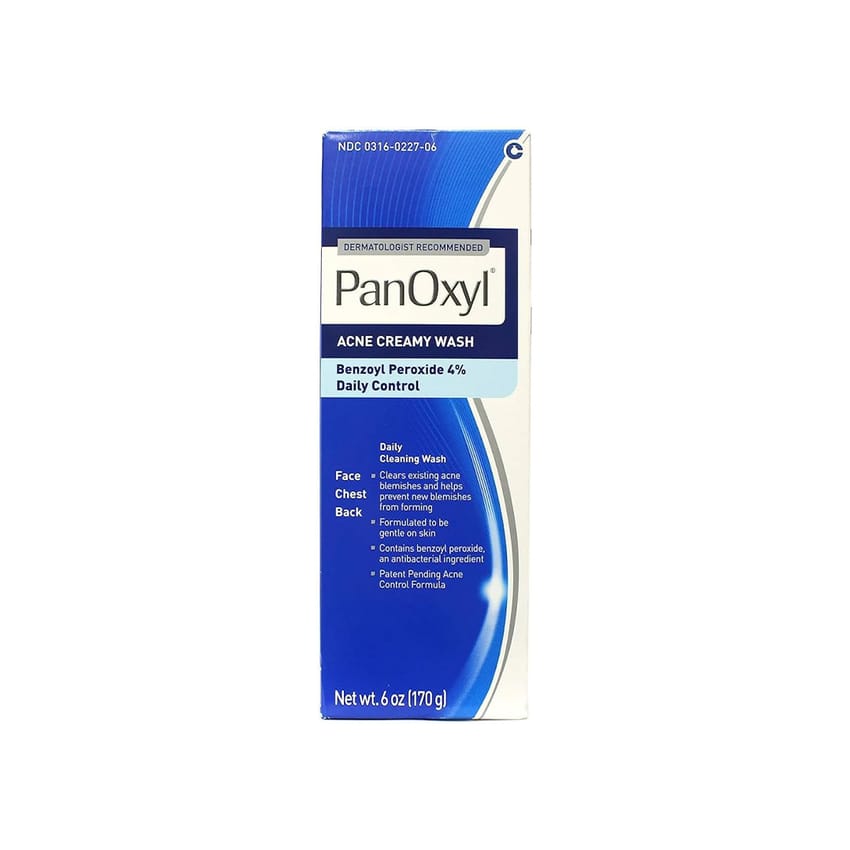 PanOxyl 4 Acne Creamy Wash, 4 Benzoyl Peroxide 170g | face-wash | acne | skin-care | panoxyl | cleansing | d5%