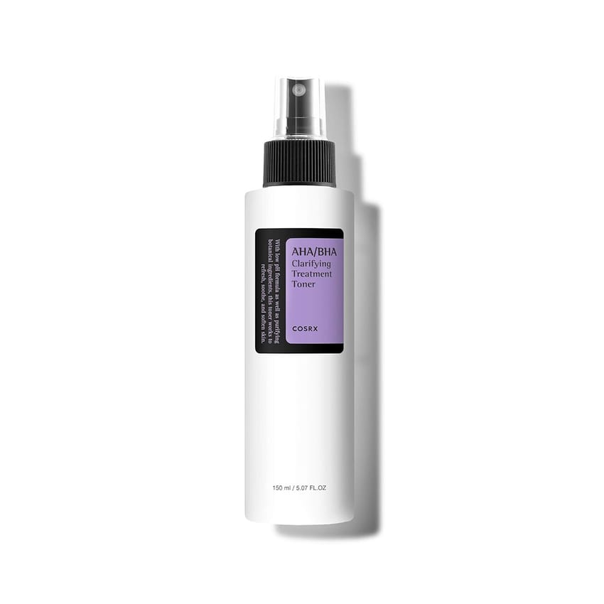 COSRX AHA/BHA Treatment Toner 5.07 fl.oz/ 150ml, Facial Exfoliating Spray for Whiteheads, Pores, & Uneven Skin, Korean Toner, Not Tested on Animals, No Parabens, No Sulfates, Korean Skin Care